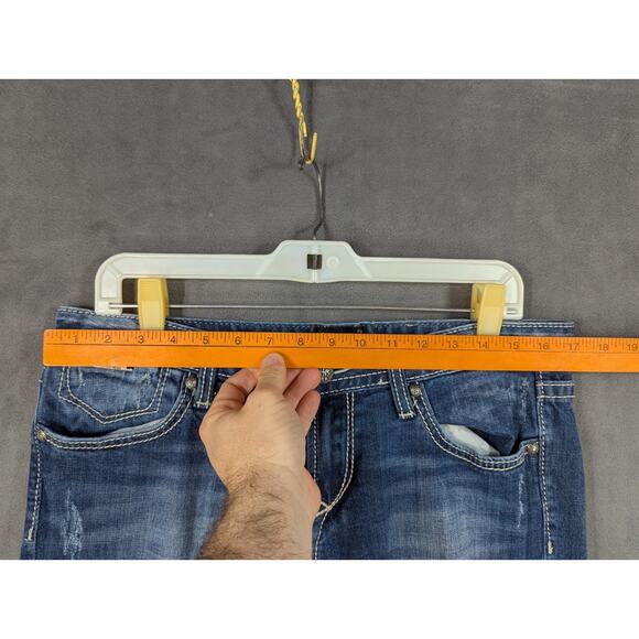 Express Women's Blue Boot Cut Jeans - Picture 7 of 16